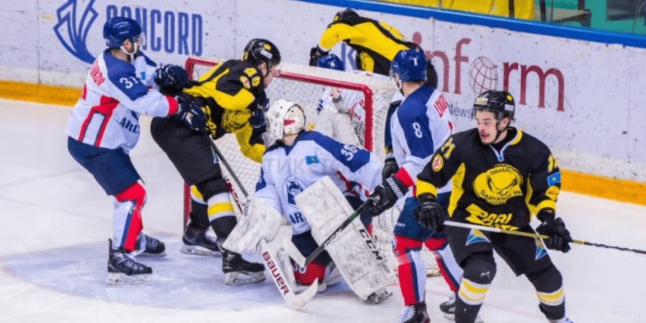 Матч «Арлан» — «Сарыарка» в чемпионате Казахстана по хоккею
