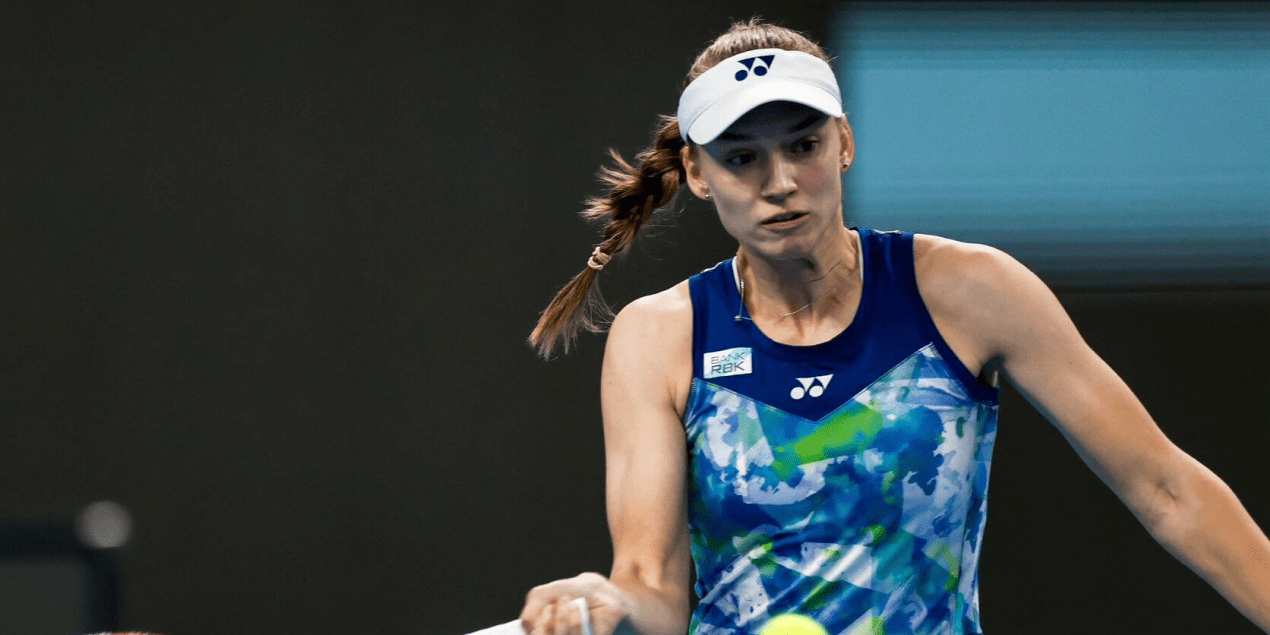 Елена Рыбакина на турнире WTA в Майами