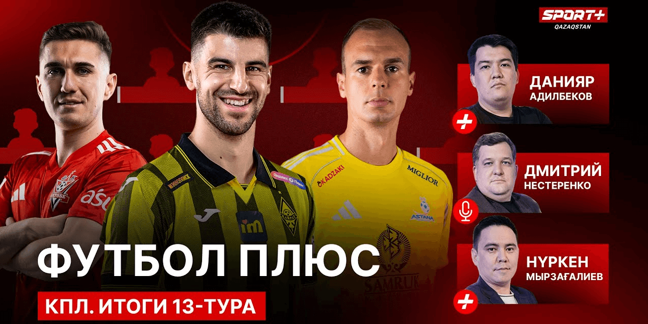 ФУТБОЛ ПЛЮС: Сборная 13 тура/лучшие из матча Актобе - Астана/неувядающий Молдакараев/Травма Мудрака