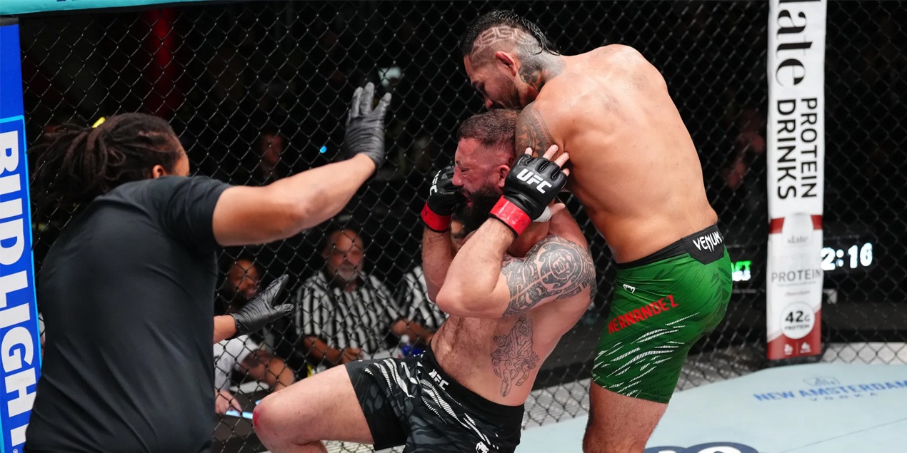 Энтони Эрнандес задушил Романа Долидзе и другие результаты UFC on ESPN 72