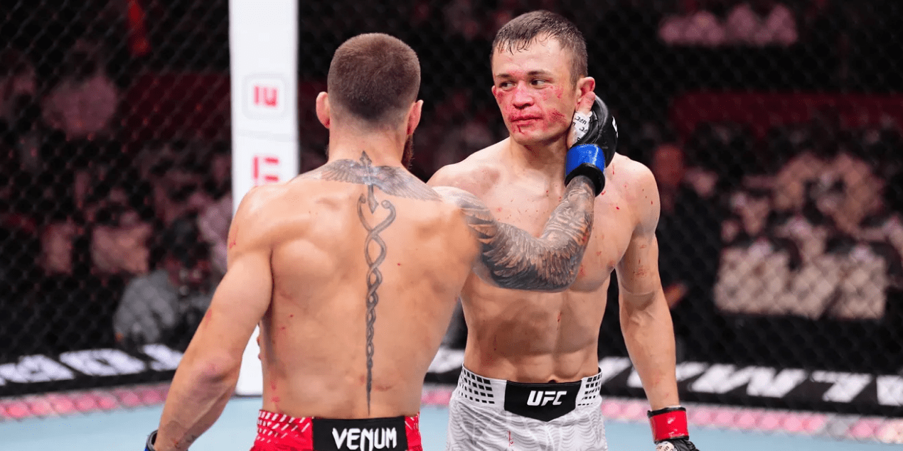 Полный бой Бекзат Алмахан — Александр Топурия на турнире UFC Fight Night в Катаре