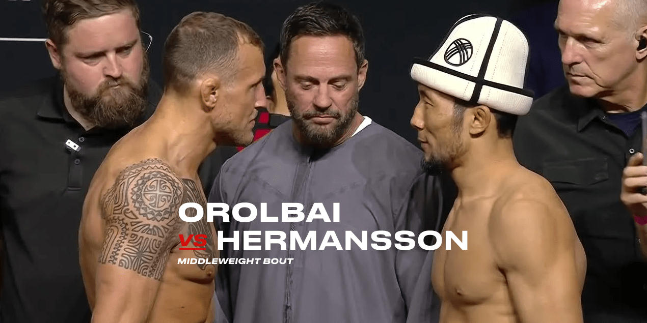 Полный бой Мыктыбек Оролбай  — Джек Херманссон на UFC Fight Night 265 в Катаре