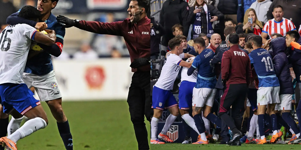 В матче США — Парагвай произошла массовая драка