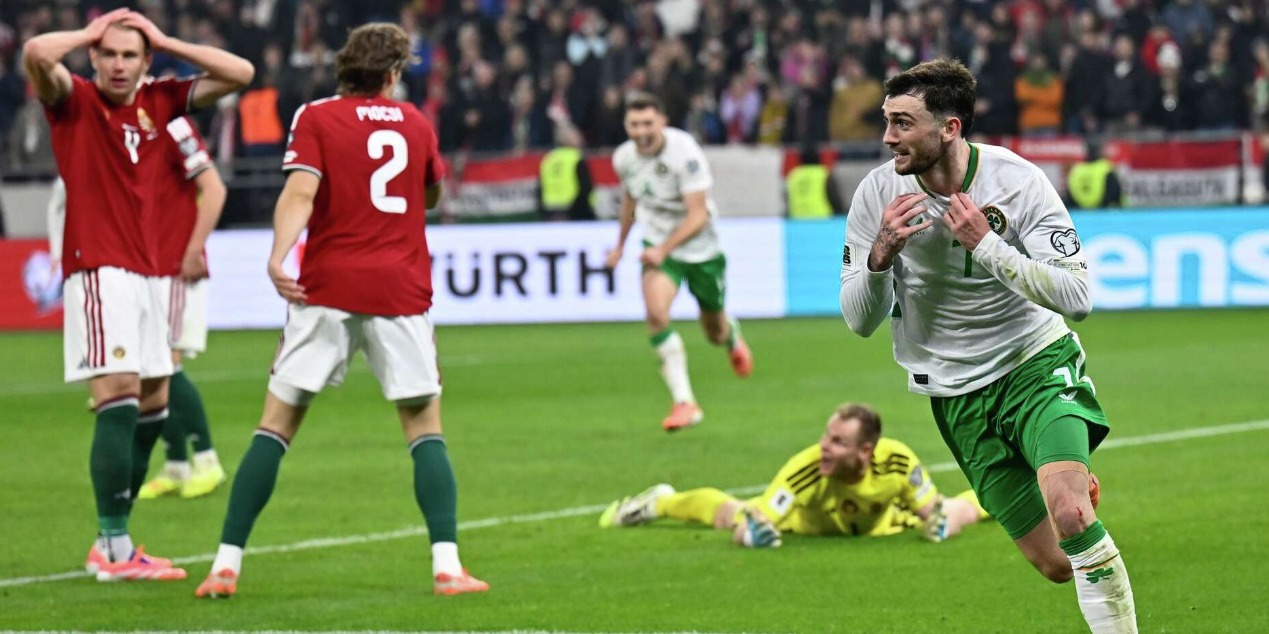 Пэрротт сотворил чудо: хет-трик на 96-й минуте вывел Ирландию в плей-офф ЧМ