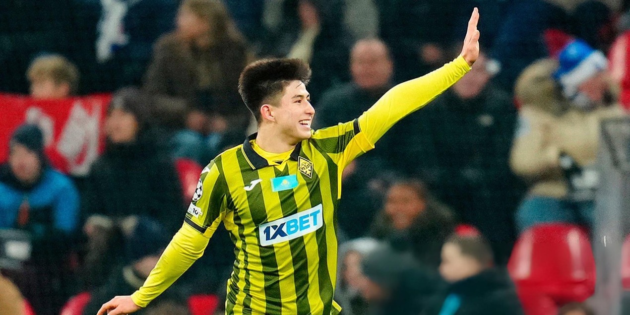 Дастан Сатпаев забил свой первый гол в Лиге чемпионов и вошел в историю турнира