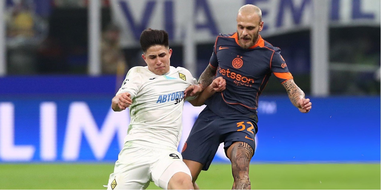 Защитник «Интера» признал, что команда недооценила «Кайрат»