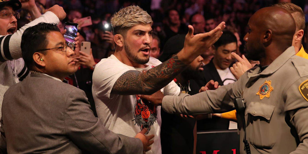 UFC 322: Диллон Дэнис устроил массовую драку с командой Нурмагомедова перед началом мейн-карда