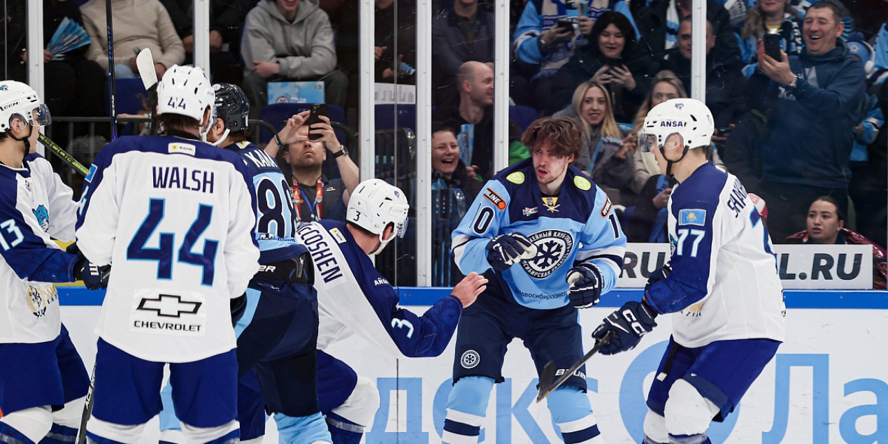 «Барыс» уступил «Сибири» — 4:1: новосибирцы сняли вопросы уже в первом периоде