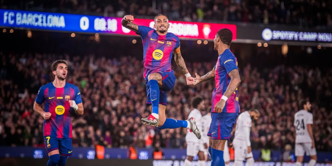 «Барселона» забила 100 голов в Ла Лиге за 2025 год, у «Реала» — 69