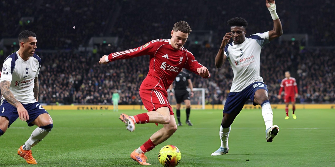 Виртц оформил первое результативное действие в АПЛ и помог «Ливерпулю» обыграть «Тоттенхэм»