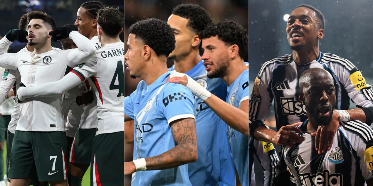 Определились первые полуфиналисты Кубка английской лиги: «Манчестер Сити», «Ньюкасл» и «Челси» идут дальше