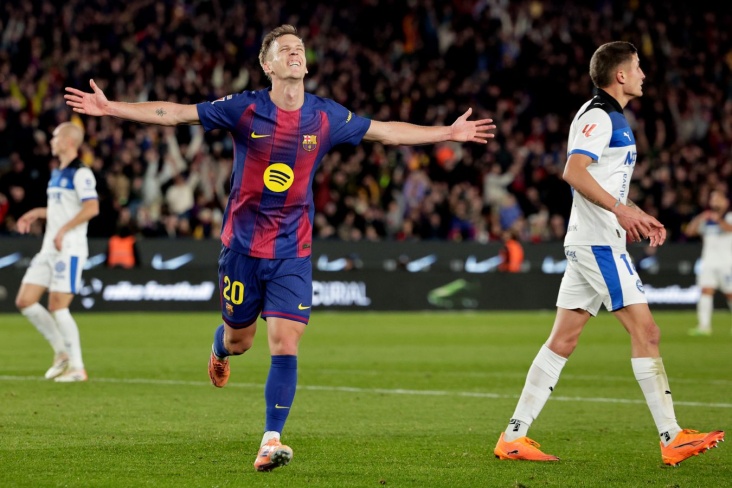 «Барселона»с голом Ямаля и дублем Ольмо вернула лидерство