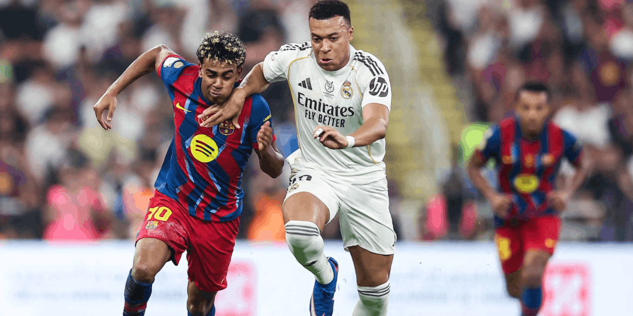 Килиан Мбаппе проиграл пять из шести «эль класико» с момента перехода в «Реал»