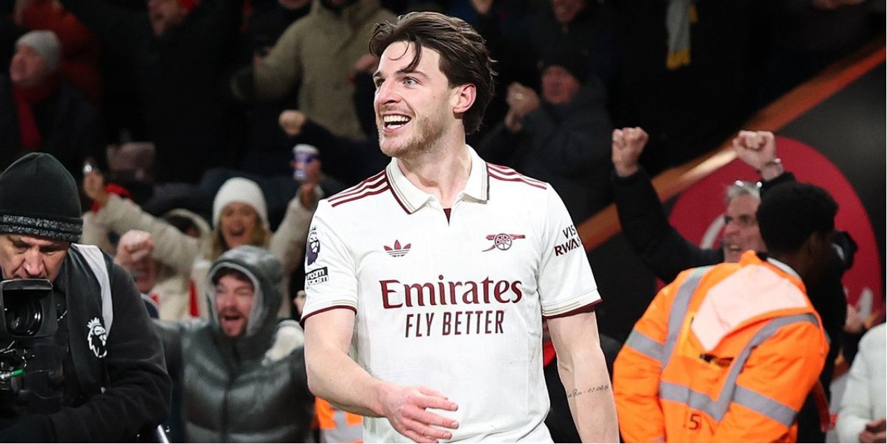 Деклан Райс оформил свой первый дубль в Премьер-лиге спустя 296 матчей