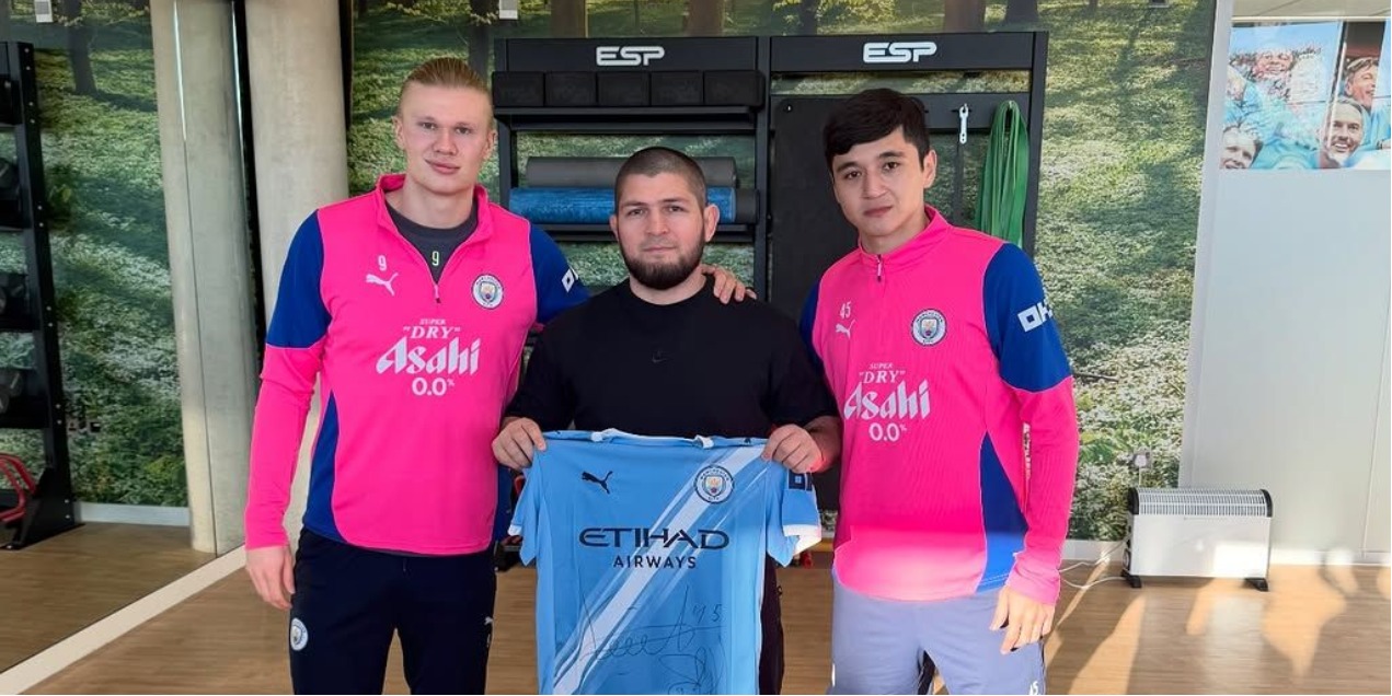 Хабиб в Манчестере: встреча с Холандом, разговор с Хусановым и поддержка дагестанского таланта из «Манчестер Юнайтед»