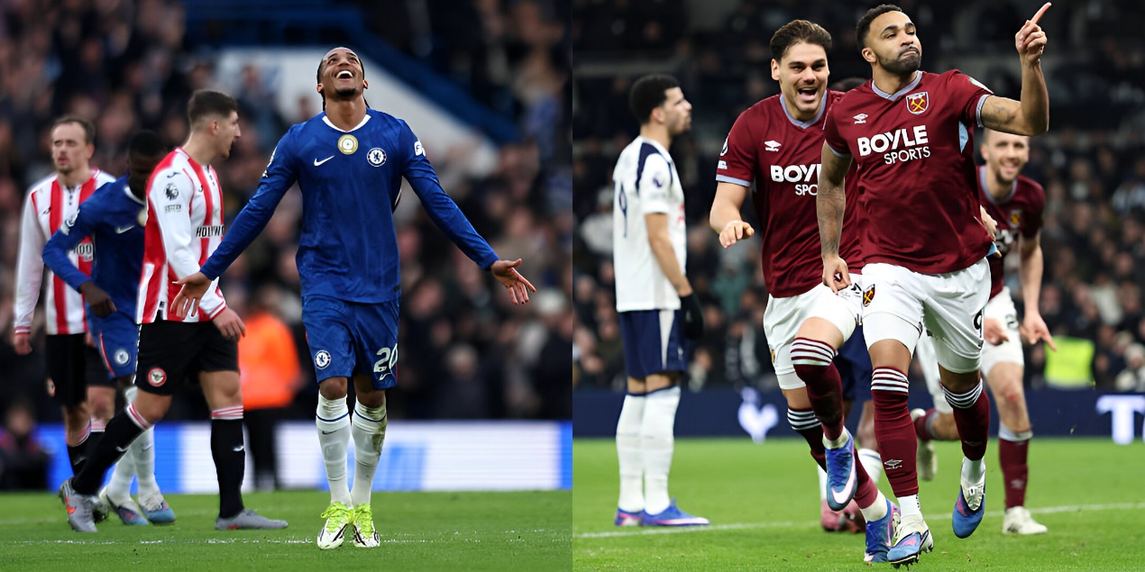 Лондонские дерби в АПЛ: «Челси» победил «Брентфорд», «Вест Хэм» вырвал победу у «Тоттенхэма» на последних минутах
