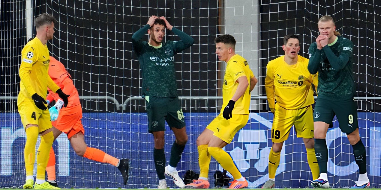 «Манчестер Сити» неожиданно проиграл скромному «Буде-Глимту»