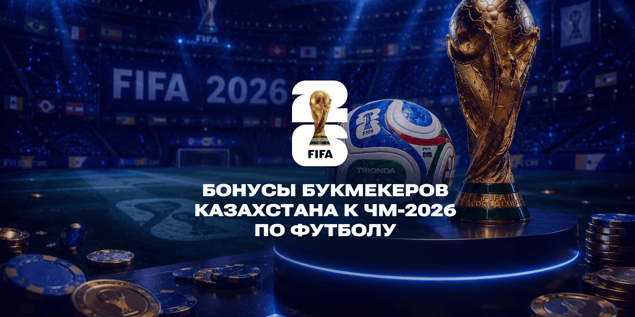 Бонусы букмекеров Казахстана к ЧМ-2026 по футболу