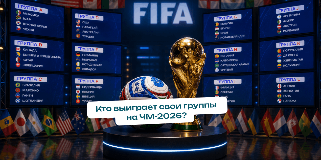 Кто выиграет свои группы на ЧМ-2026? Разбираем линию букмекеров и ищем выгодные ставки