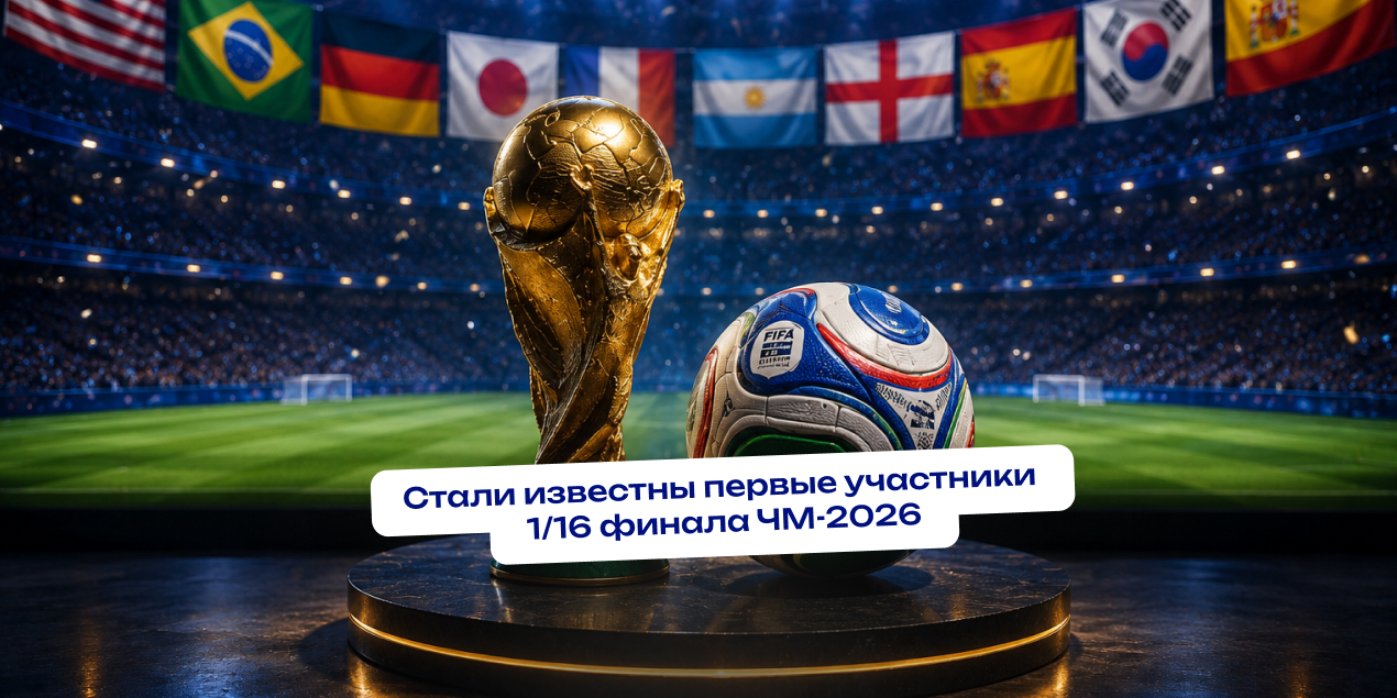 Плей-офф ЧМ-2026 начинает обретать очертания. Уже известны восемь пар 1/16 финала