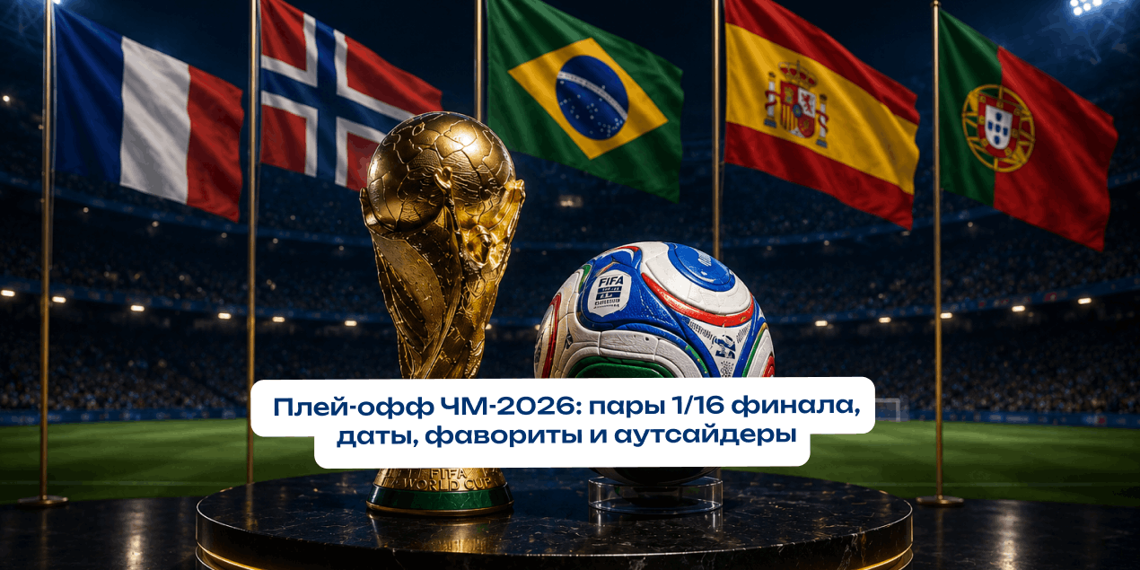 Плей-офф ЧМ-2026: пары 1/16 финала, даты, фавориты и аутсайдеры
