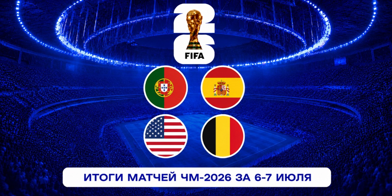 Итоги матчей ЧМ-2026 за 6-7 июля: Испания выбила Португалию, Бельгия разгромила США